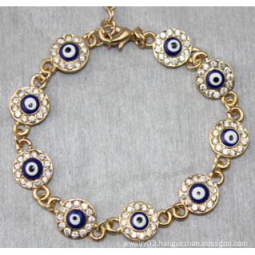 Evil Eye Round Shape Diamond Bracelet (XBL13492)